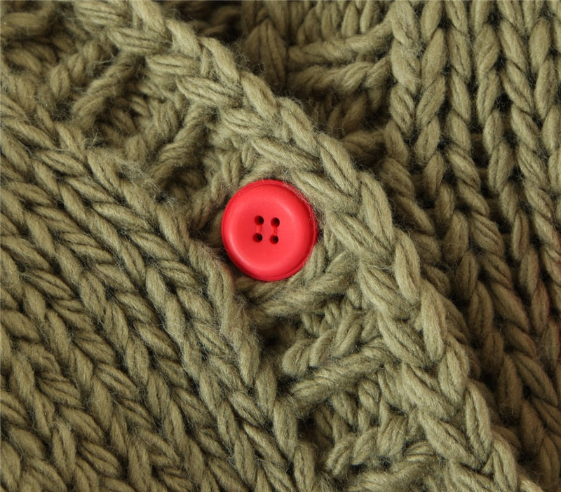 Handmade Mushroom Cardigan Sweater