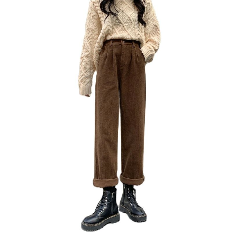 Wide Leg Corduroy Trousers