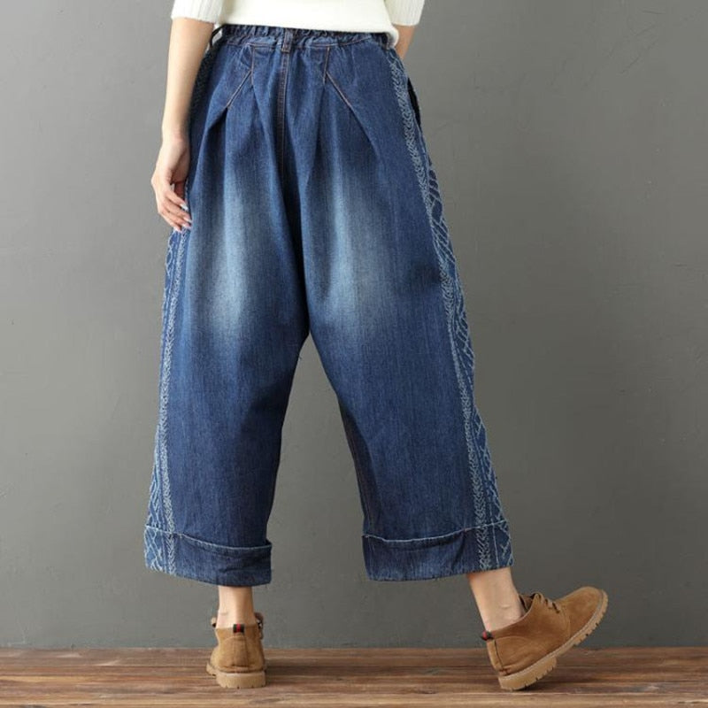 Vintage Denim 3/4 Pants