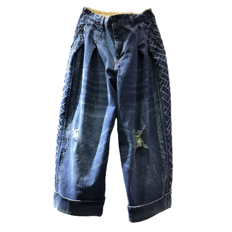 Vintage Denim 3/4 Pants